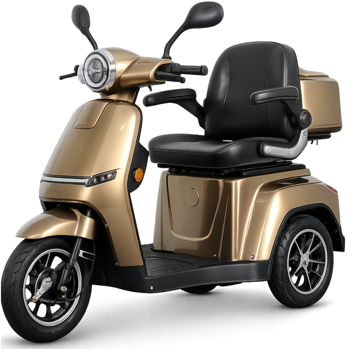 Elektrinis triratis E-GO S3 rudas